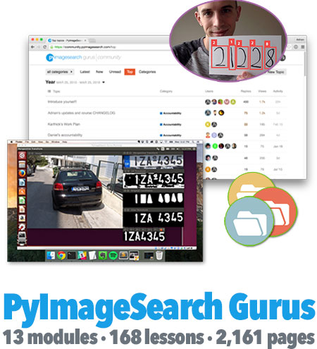 PyImageSearch Gurus: dedicated to making developers, researchers, and students awesome at solving real-world computer vision problems