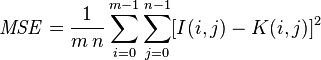 Equation 1: Mean Squared Error