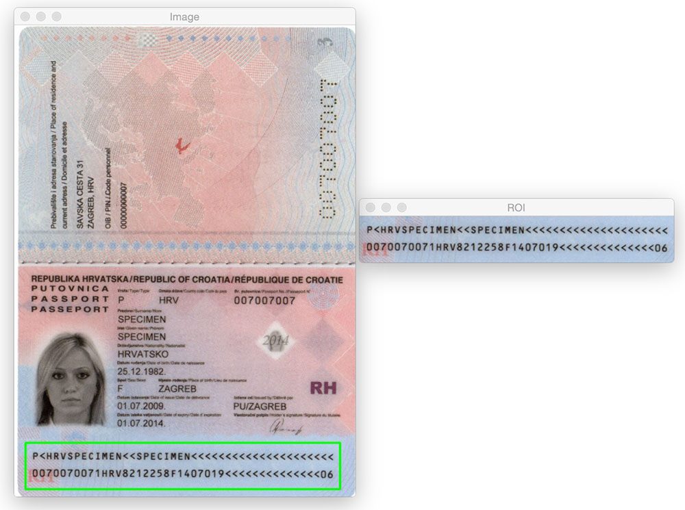  Figure 12: Application de la vision par ordinateur et du traitement d'images pour détecter les zones lisibles par machine dans les images.