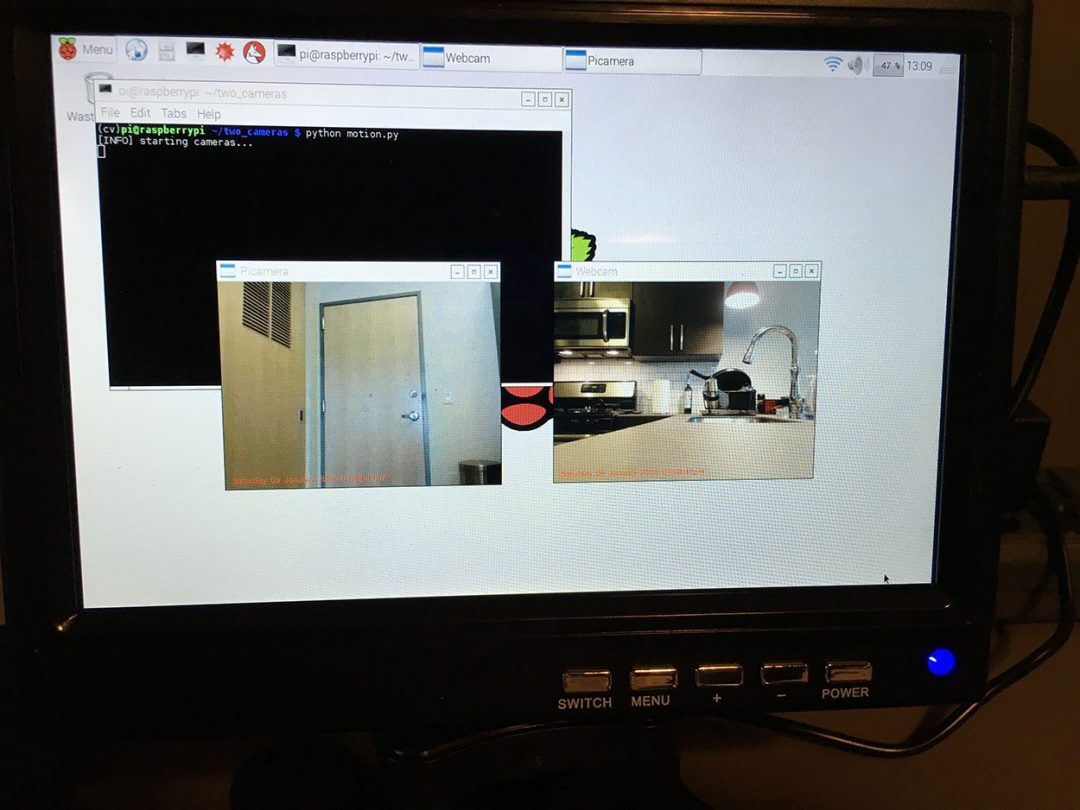 webcam raspberry pi surveillance