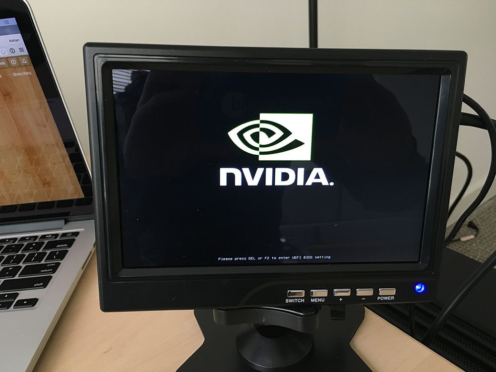 Figure 9: Going through the motions and booting the NVIDIA DIGITS DevBox.