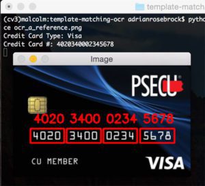 Credit Card OCR With OpenCV And Python - PyImageSearch