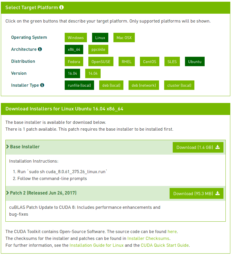 ubuntu 16.04 install cuda 9 2019