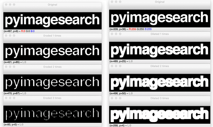 OpenCV Morphological Operations - PyImageSearch